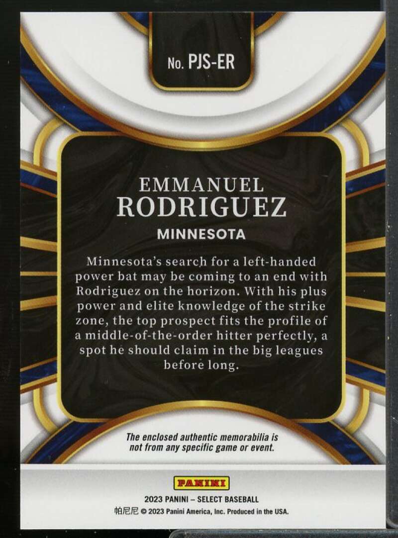 Emmanuel Rodriguez Rookie Card 2023 Select Rookie Jumbo Swatches #41  Image 2