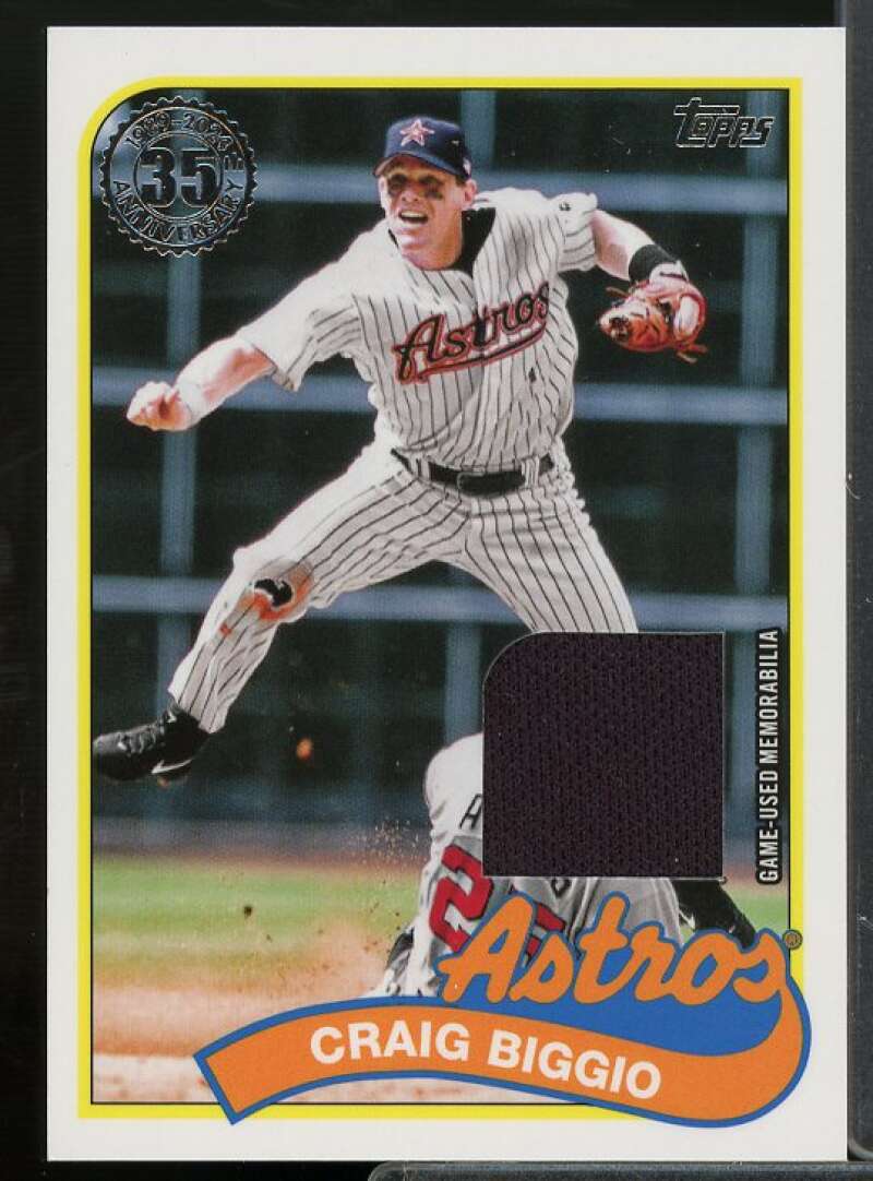 Craig Biggio Card 2024 Topps '89 Topps Relics #89BRCB  Image 1