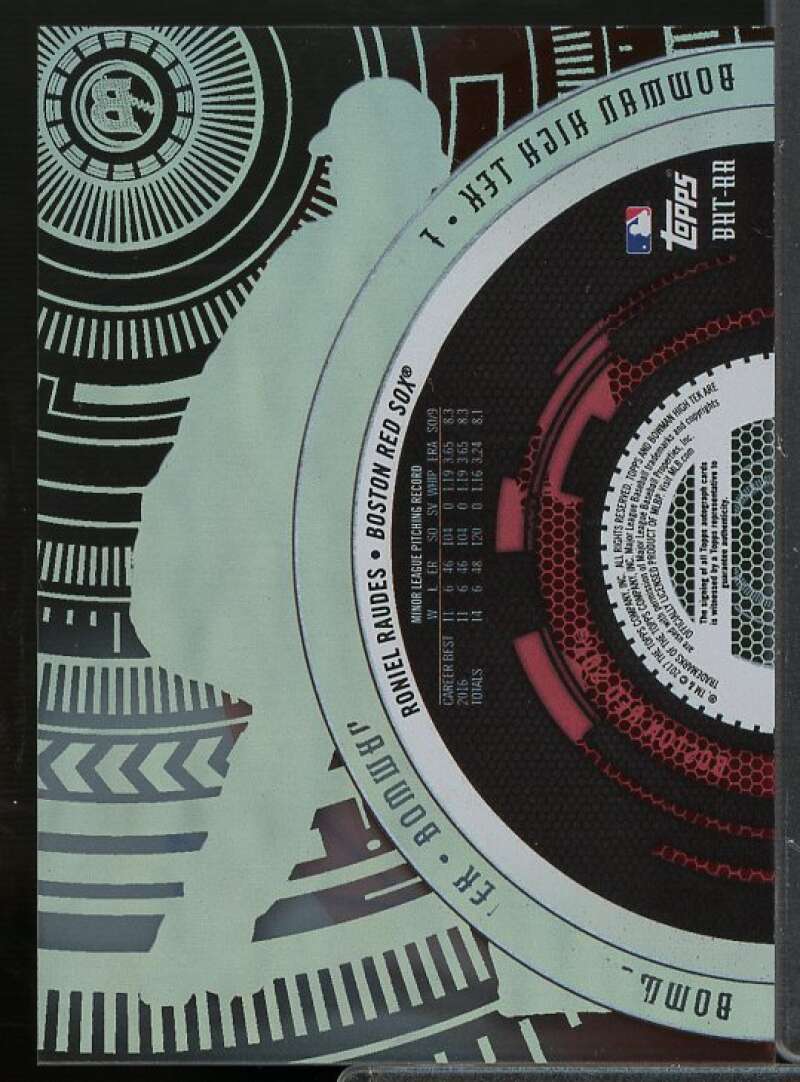 Roniel Raudes Rookie Card 2017 Bowman High Tek Autographs #BHTRR  Image 2