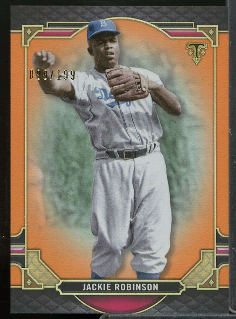 Jackie Robinson Card 2022 Topps Triple Threads Amber #56  Image 1