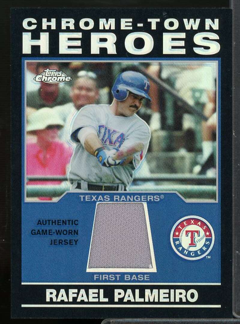 Rafael Palmeiro Jsy Card 2004 Topps Chrome Town Heroes Relics #RP  Image 1