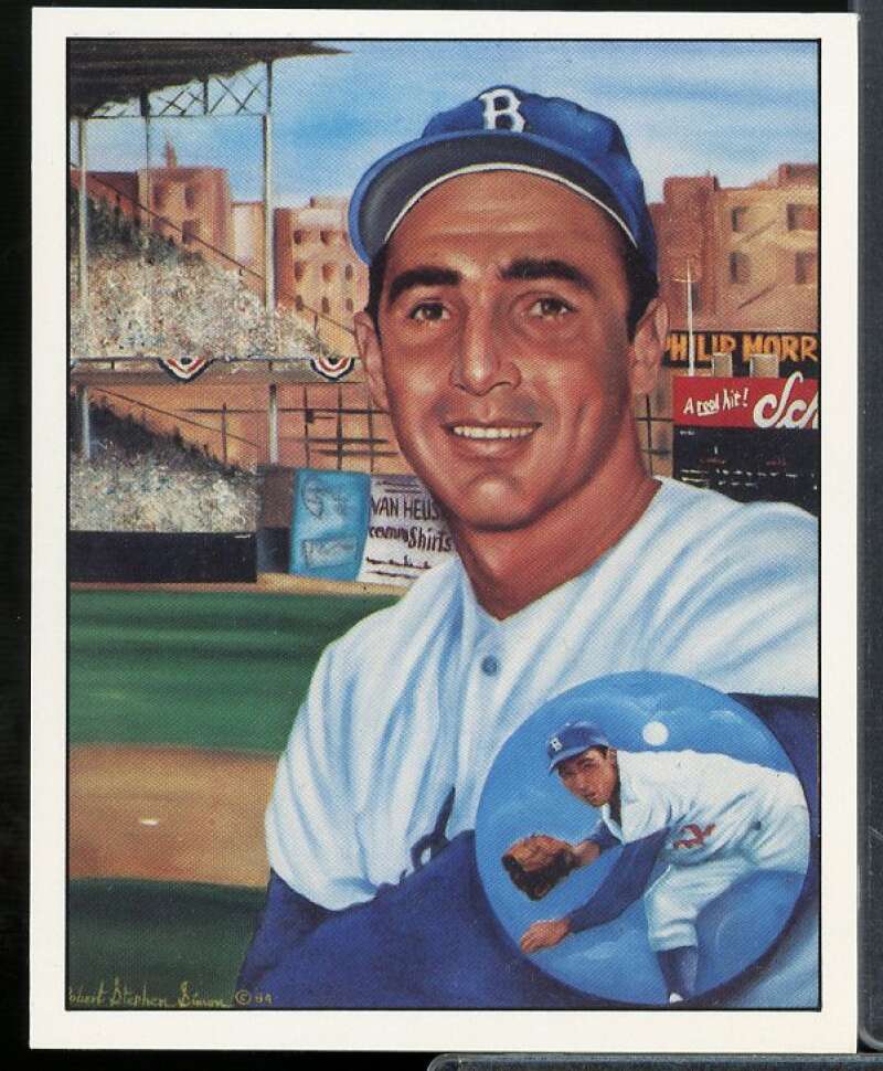 Sandy Koufax Card 1986 TCMA Superstars Simon #20  Image 1