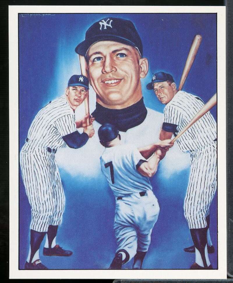 Mickey Mantle Card 1986 TCMA Superstars Simon #23  Image 1