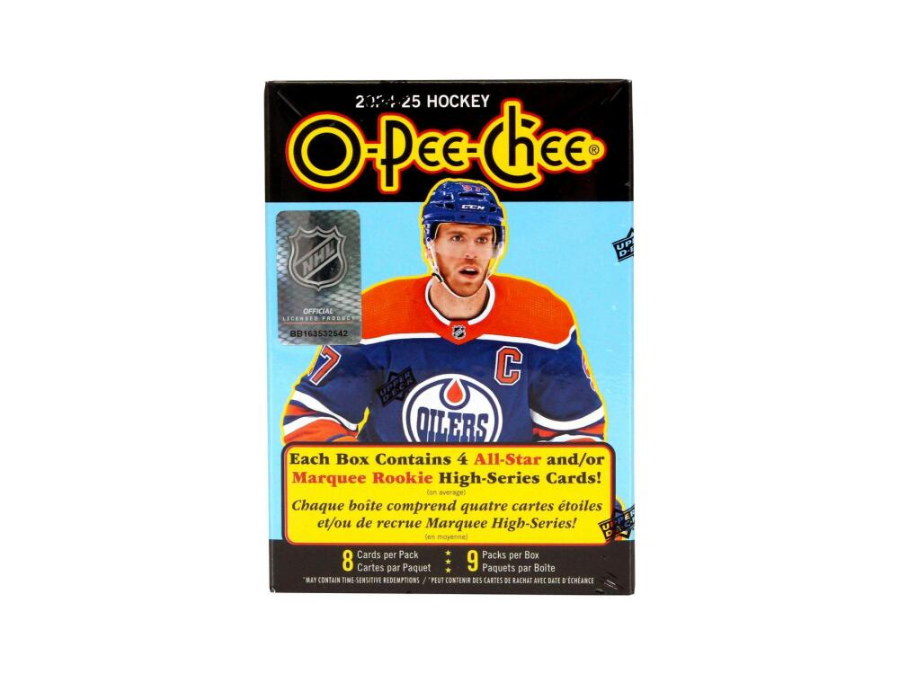 2024-25 Upper Deck O-Pee-Chee Hockey 9-Pack Blaster Box Image 1