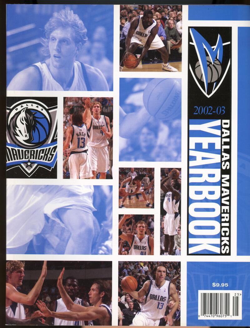 Dallas Mavericks 2002-2003 Yearbook NBA Basketball Image 1