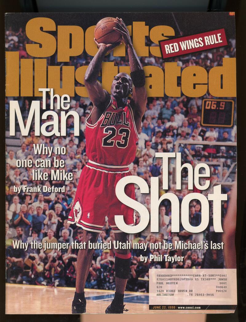 Sports Illustrated Magazine June 22 1998 Michael Jordan Chicago Bulls Basketball Image 1