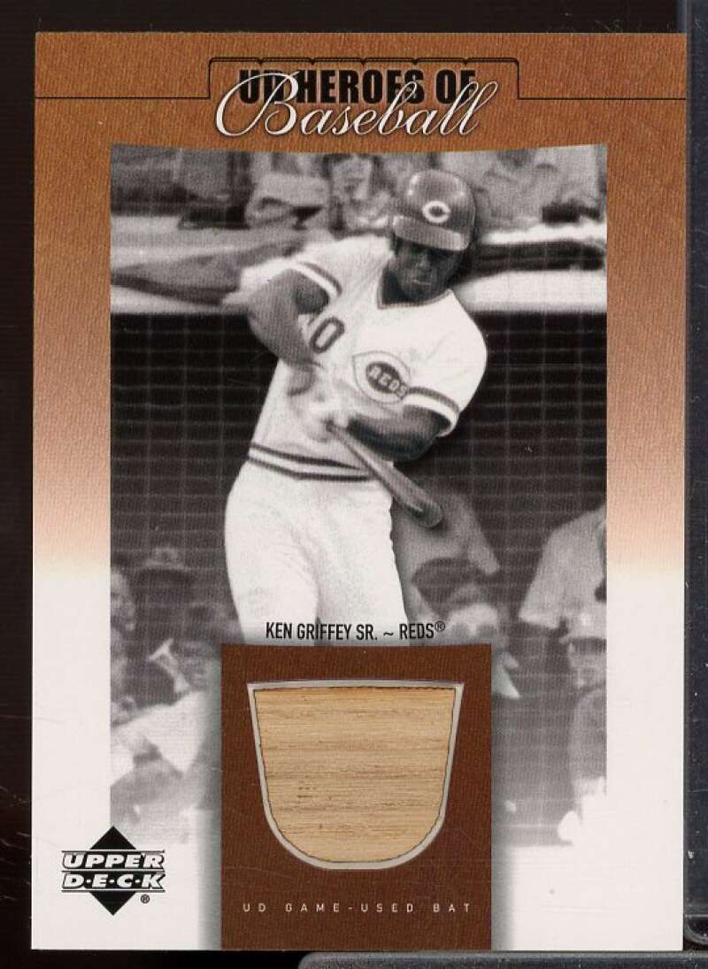 Griffey Sr. 2001 Upper Deck Prospect Premieres Heroes of Baseball Game Bat #BKEG  Image 1