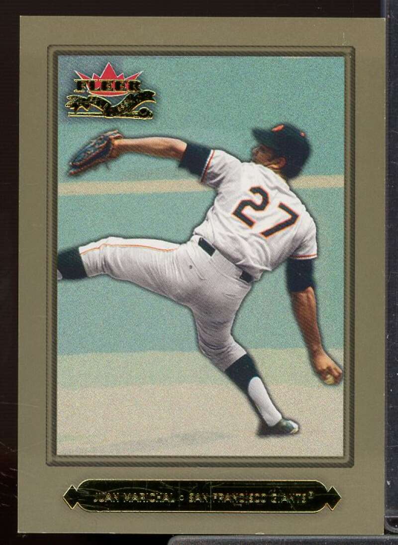 Juan Marichal Card 2002 Fleer Fall Classics Championship Gold #28  Image 1