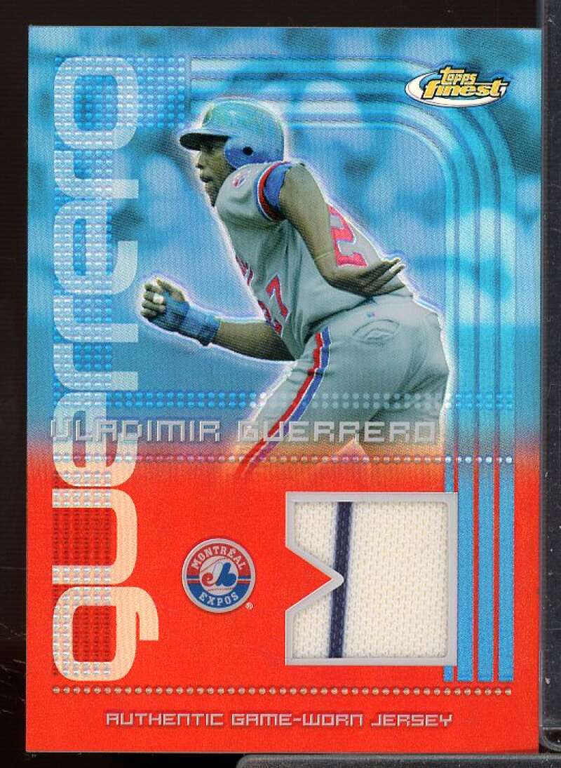 Vladimir Guerrero Jsy B Card 2004 Finest Relics #VG  Image 1