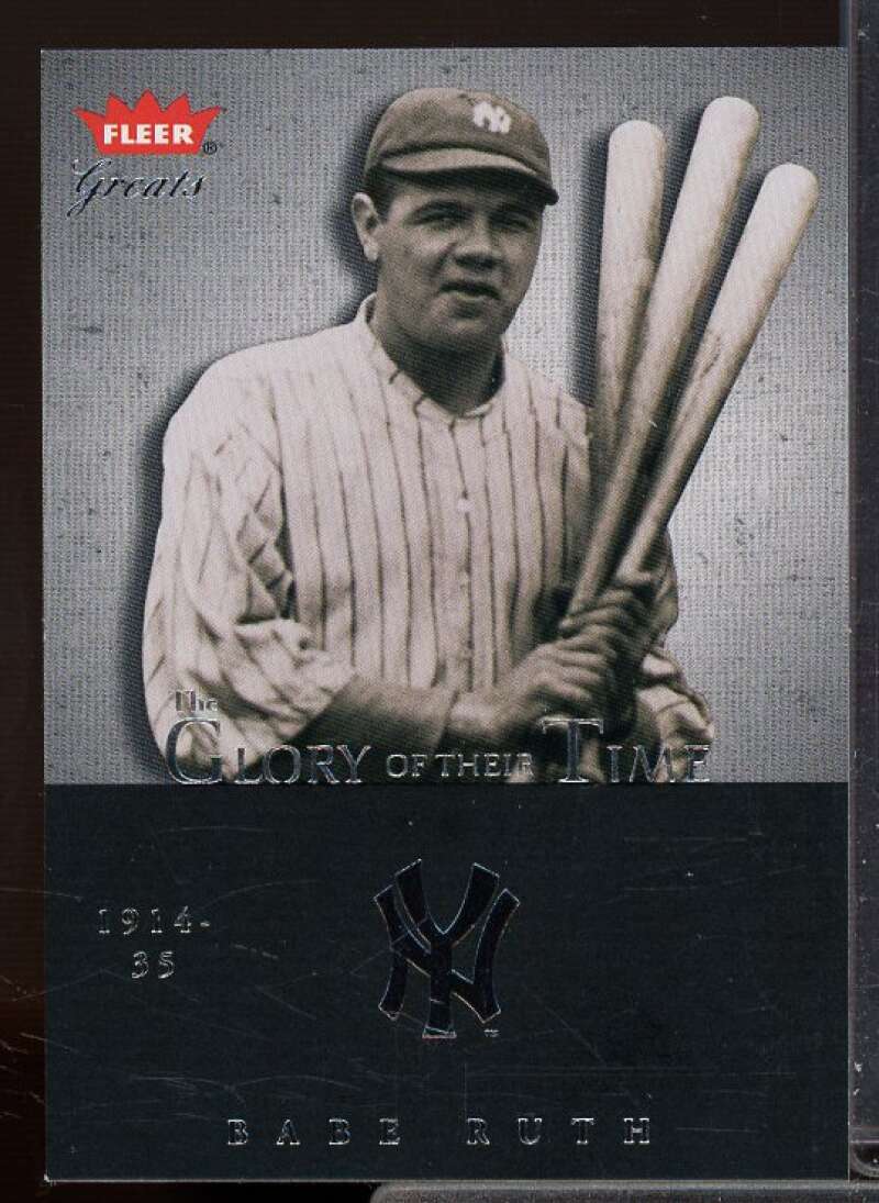 Babe Ruth Card 2004 Greats of the Game Glory of Their Time #18  Image 1