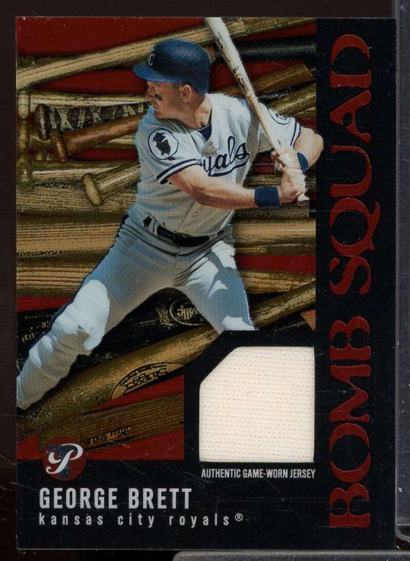 George Brett Jsy A Card 2003 Topps Pristine Bomb Squad Relics #GB1  Image 1