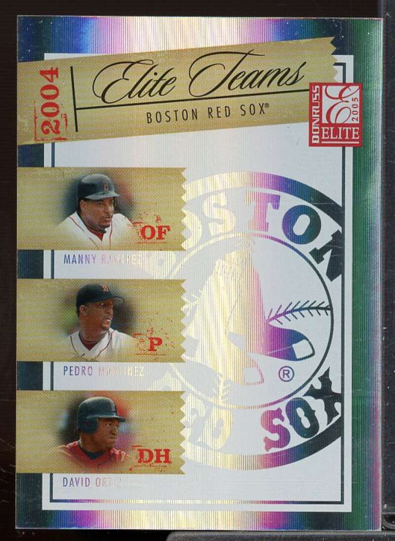 Manny Ramirez /Pedro Martinez /David Ortiz Card 2005 Donruss Elite Teams #1  Image 1