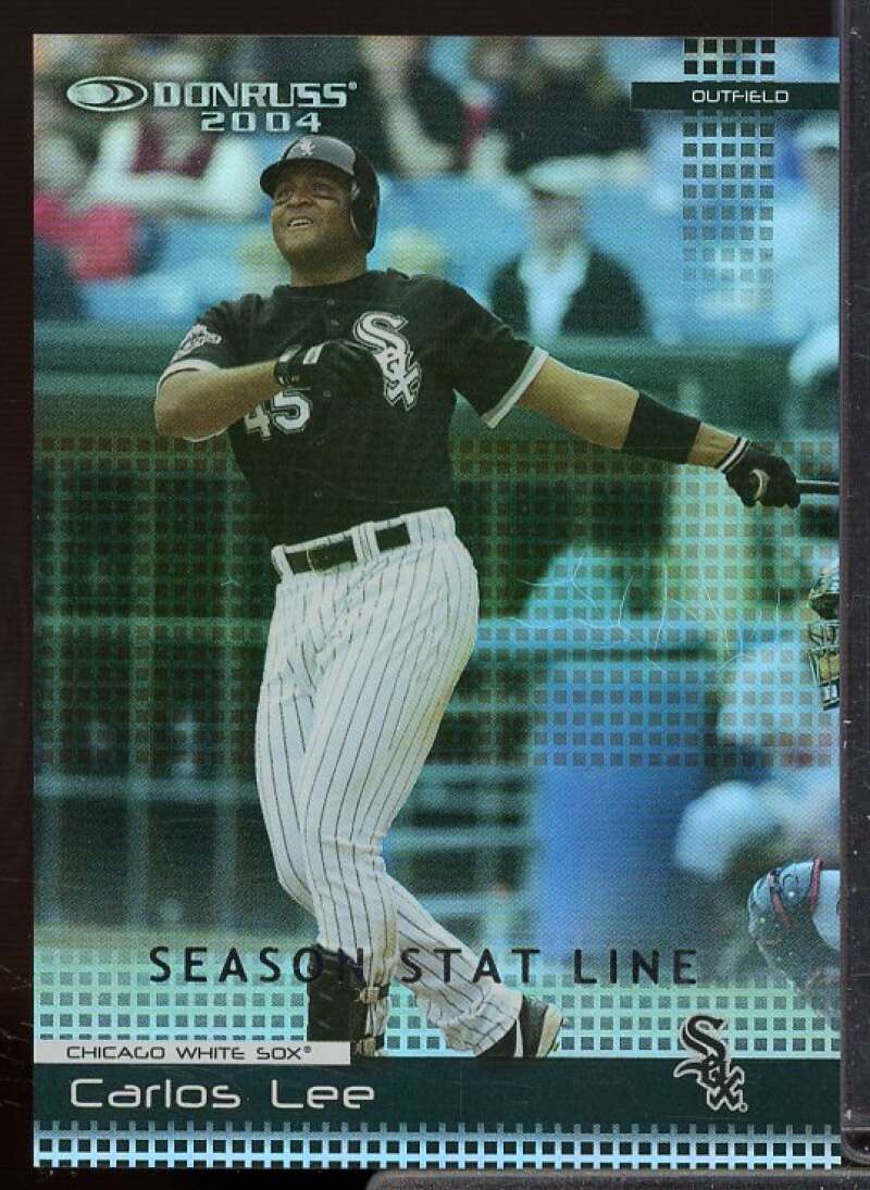 Carlos Lee Card 2004 Donruss Stat Line Season #99  Image 1