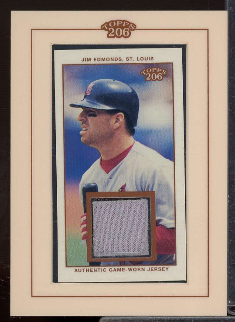 Jim Edmonds Jsy A1 Card 2002 Topps 206 Relics #JE1  Image 1