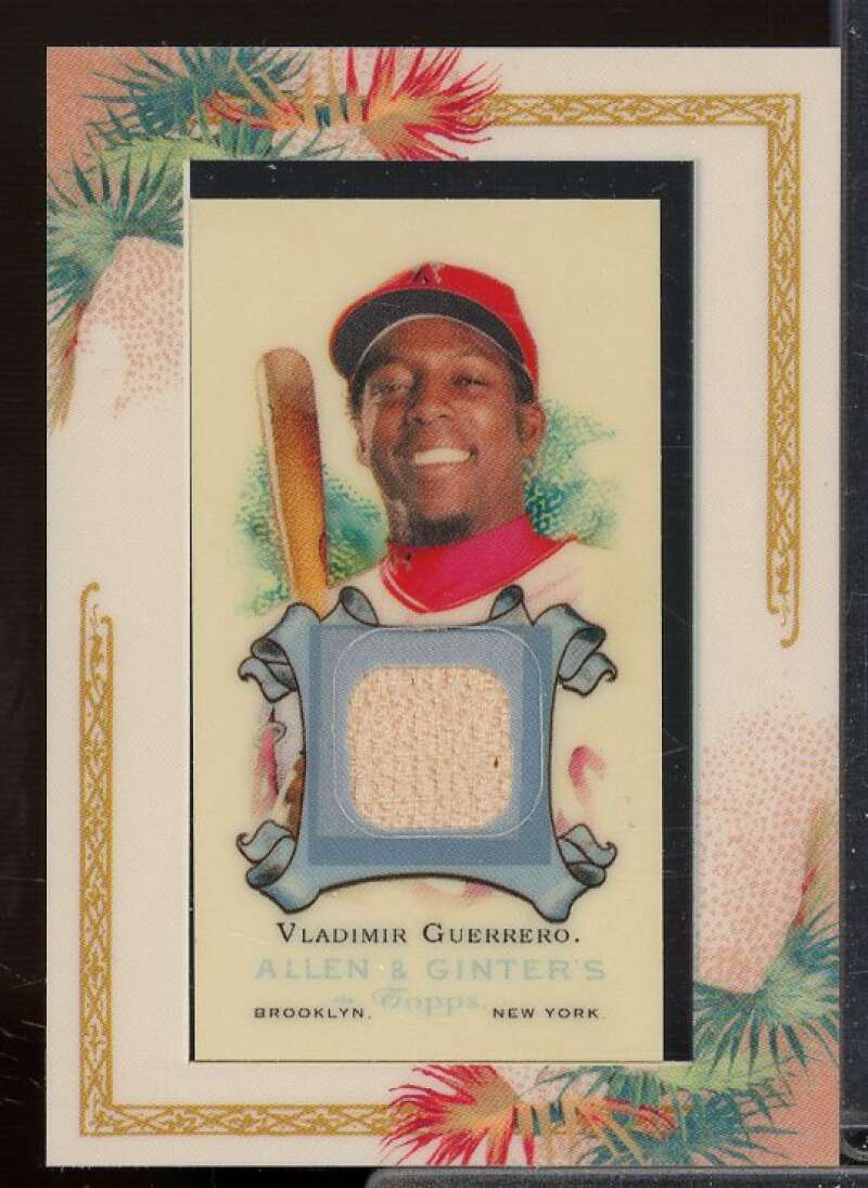 Vladimir Guerrero Bat F Card 2006 Topps Allen and Ginter Relics #VG  Image 1