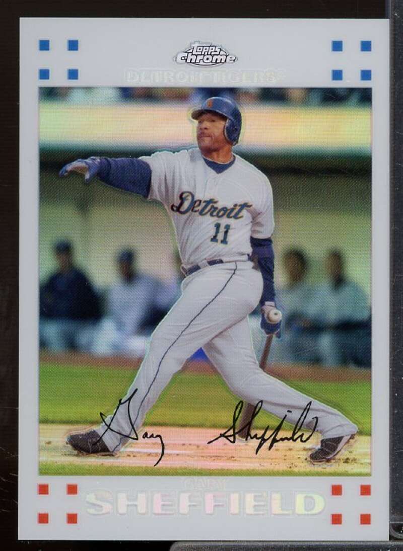 Gary Sheffield Card 2007 Topps Chrome White Refractors #64  Image 1