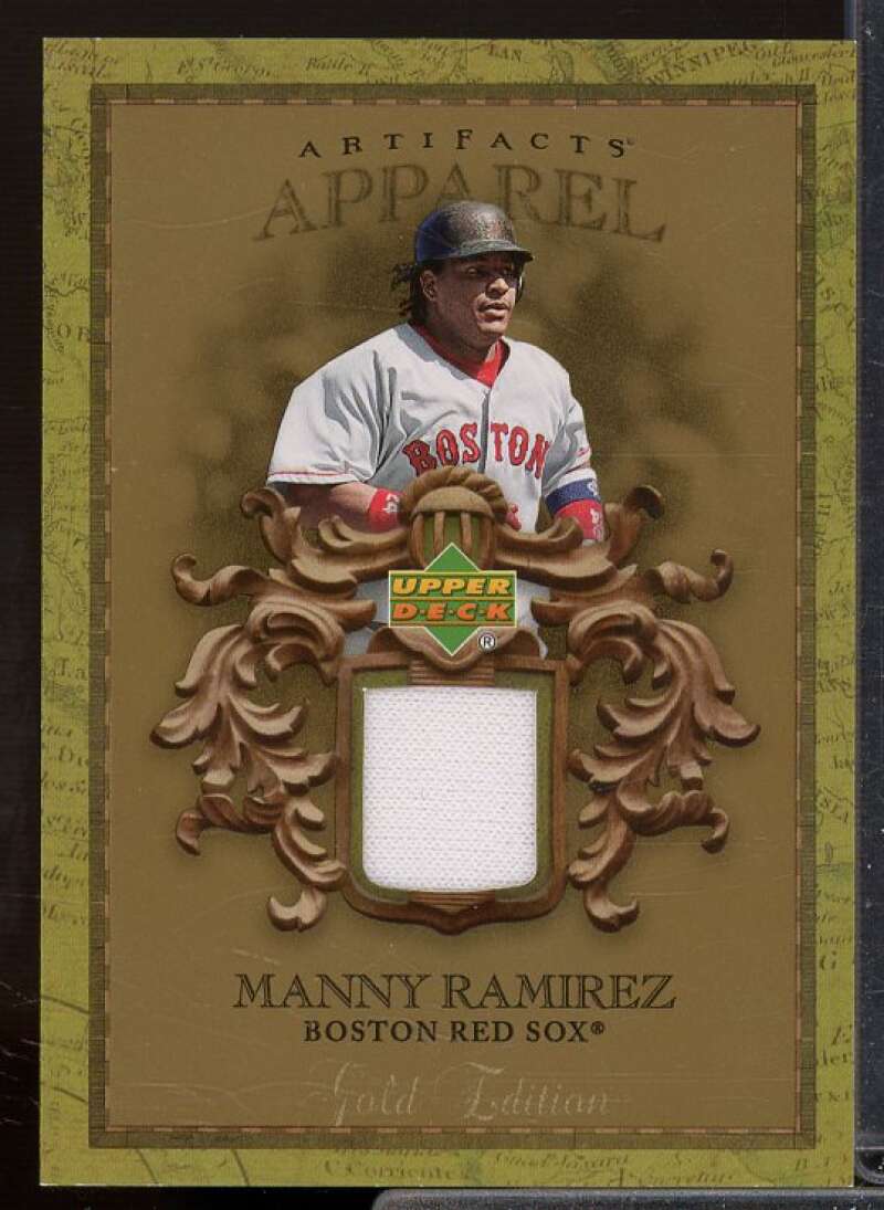 Manny Ramirez Card 2007 Artifacts MLB Apparel Gold #MR  Image 1