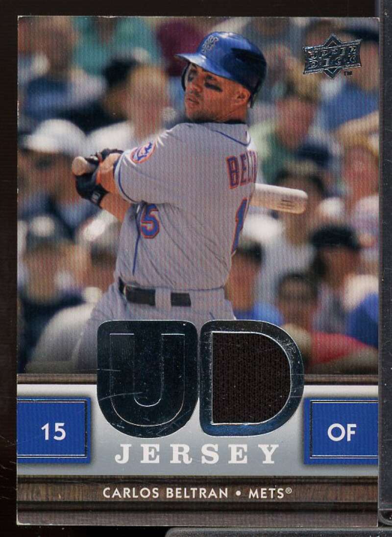 Carlos Beltran Card 2008 Upper Deck UD Game Materials #CB  Image 1