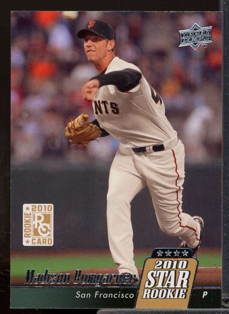 Madison Bumgarner Rookie Card 2010 Upper Deck #40  Image 1