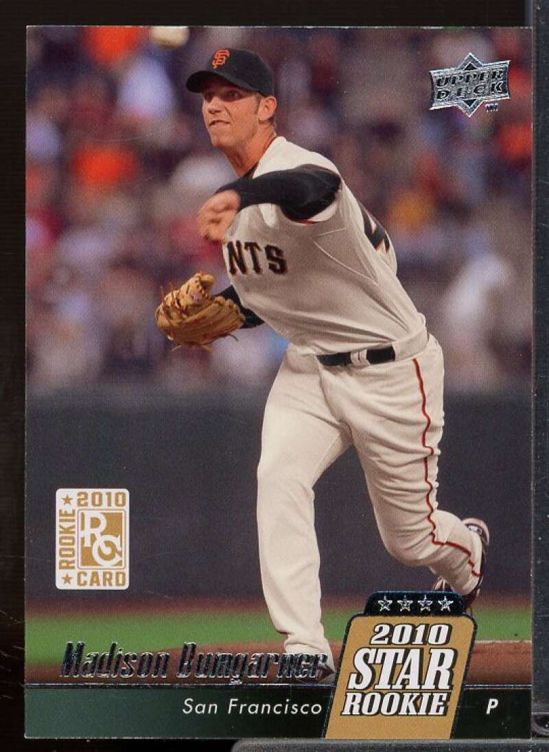 Madison Bumgarner Rookie Card 2010 Upper Deck #40  Image 1