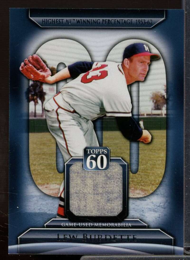 Lew Burdette Card 2011 Topps 60 Relics #LB  Image 1