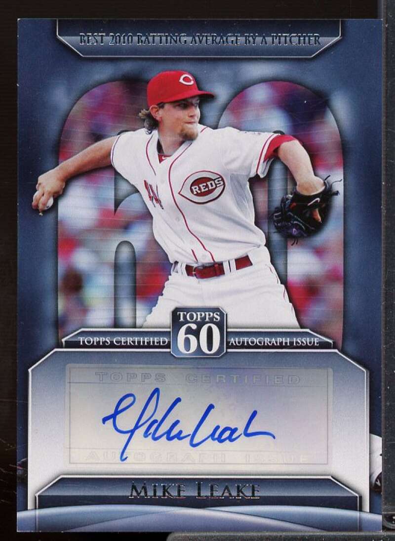 Mike Leake S2 Card 2011 Topps 60 Autographs #ML  Image 1
