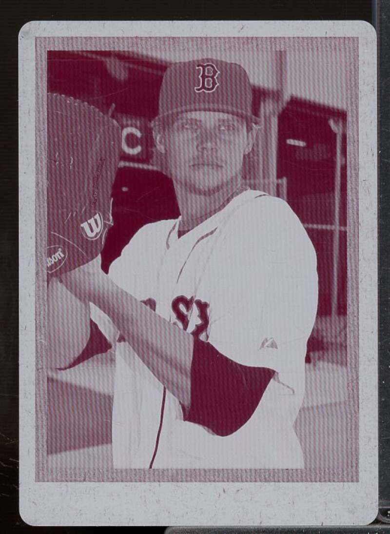 Clay Buchholz Card 2014 Topps Turkey Red Printing Plates Magenta #10  Image 1