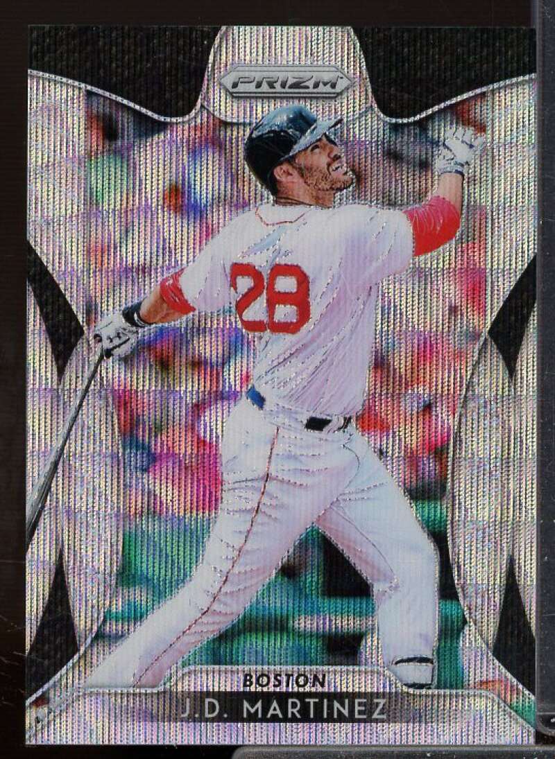J.D. Martinez Card 2019 Panini Prizm Prizms Blue Wave #91  Image 1