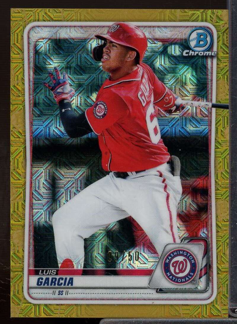 Luis Garcia Rookie 2020 Bowman Chrome Prospects Gold Shimmer Refractors #BCP230  Image 1