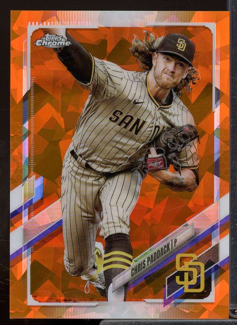 Chris Paddack Rookie Card 2021 Topps Chrome Sapphire Orange Refractors #259  Image 1