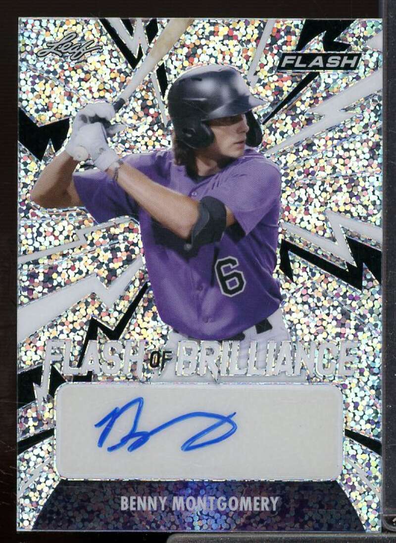 Benny Montgomery Rookie Card 2021 Leaf Flash Flash of Brilliance #FBBM1  Image 1