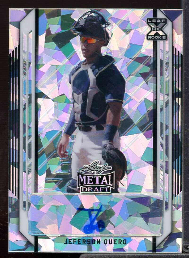 Jeferson Quero Rookie Card 2021 Leaf Metal Draft Crystals #BAJQ1  Image 1