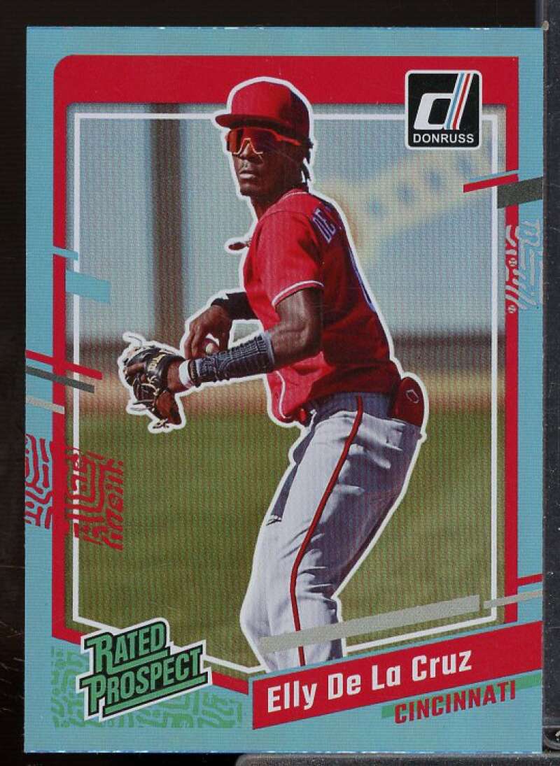 Elly De La Cruz Rookie Card 2023 Donruss Holo Carolina Blue #57  Image 1