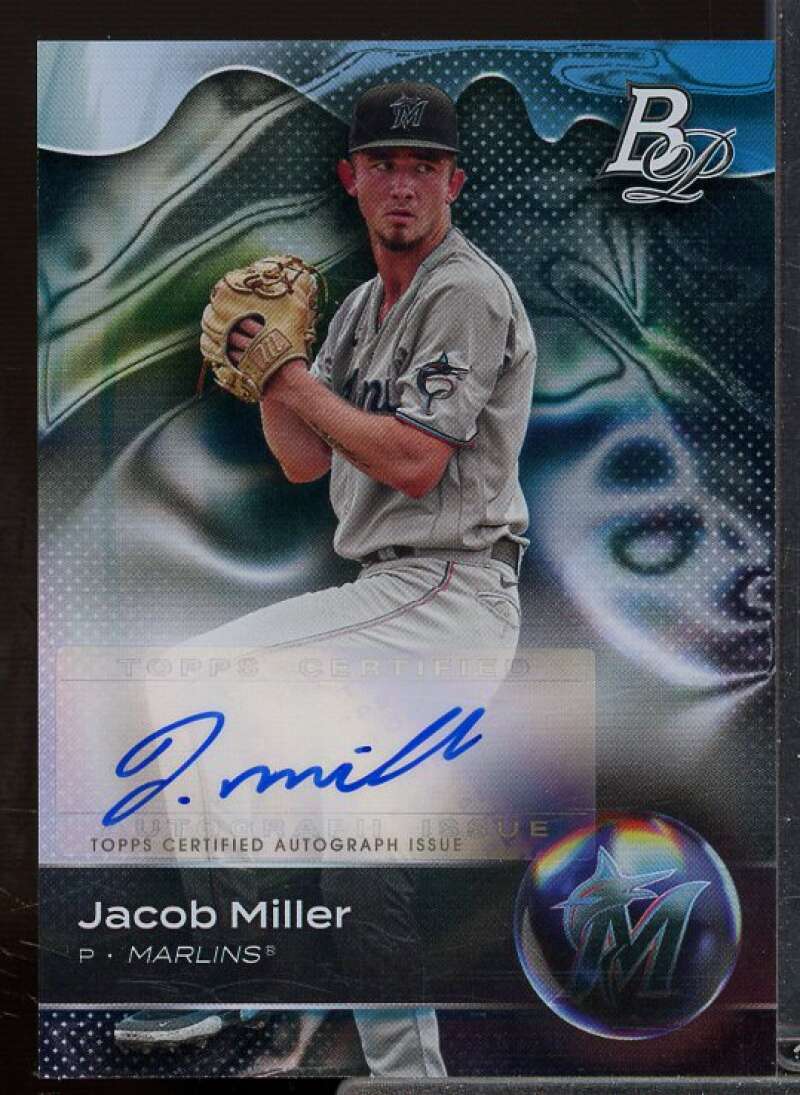 Jacob Miller Rookie Card 2023 Bowman Platinum Top Prospects Autographs #TOP7  Image 1