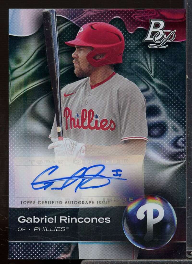 Gabriel Rincones Rookie 2023 Bowman Platinum Top Prospects Autographs #TOP33  Image 1