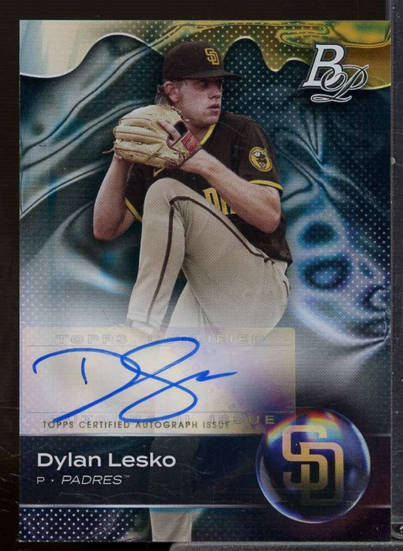 Dylan Lesko Rookie Card 2023 Bowman Platinum Top Prospects Autographs #TOP77  Image 1