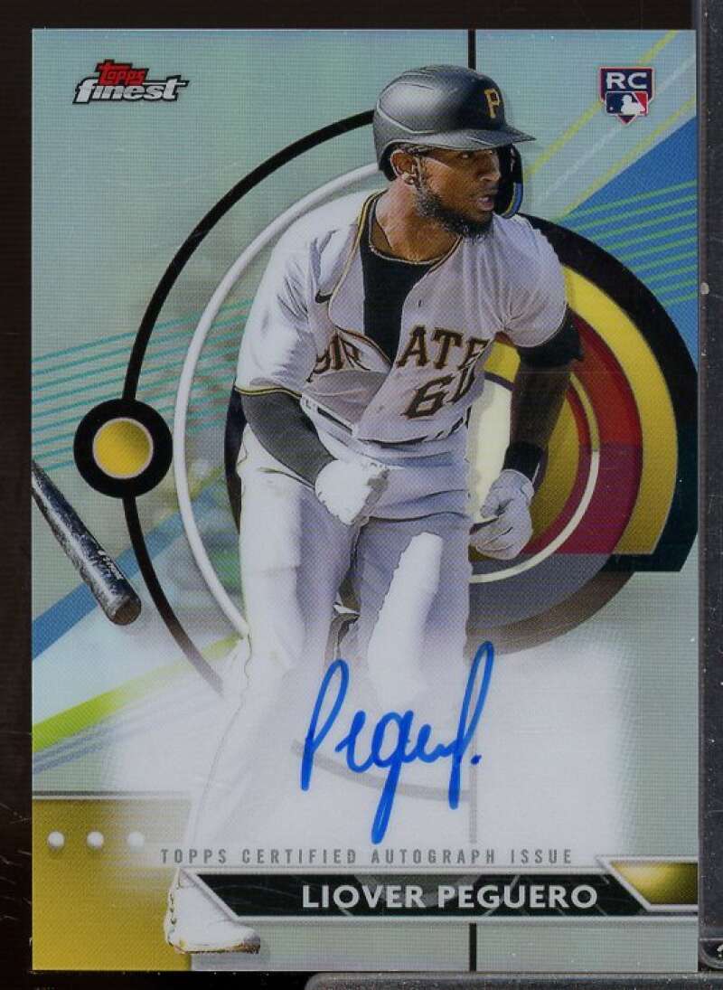 Liover Peguero Rookie Card 2023 Finest Autographs Refractors #FALP  Image 1