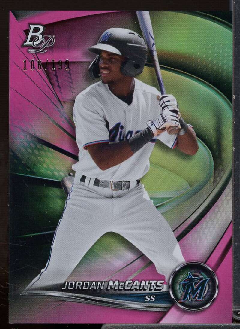 Jordan McCants Rookie Card 2022 Bowman Platinum Top Prospects Pink #TOP37  Image 1