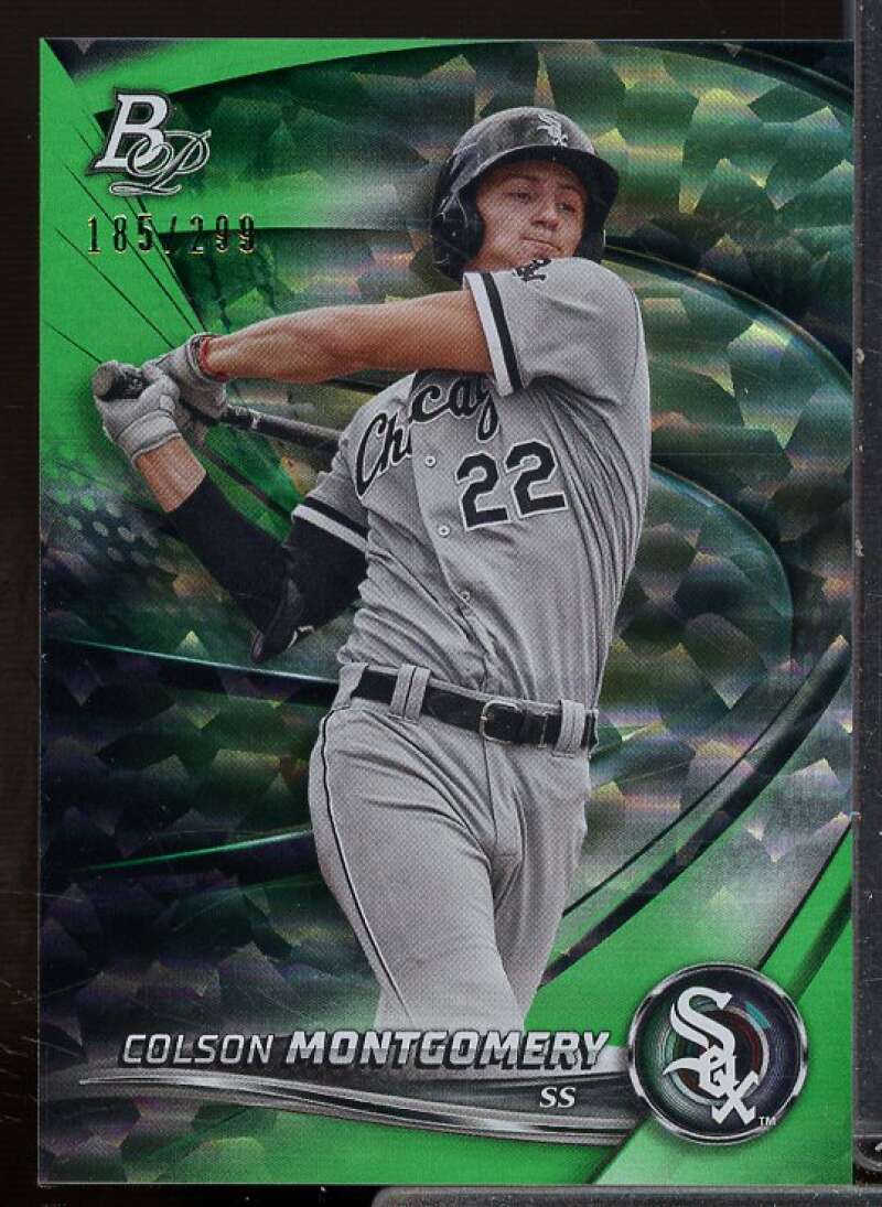 Montgomery Card 2022 Bowman Platinum Top Prospects Emerald Ice Foilboard #TOP13  Image 1