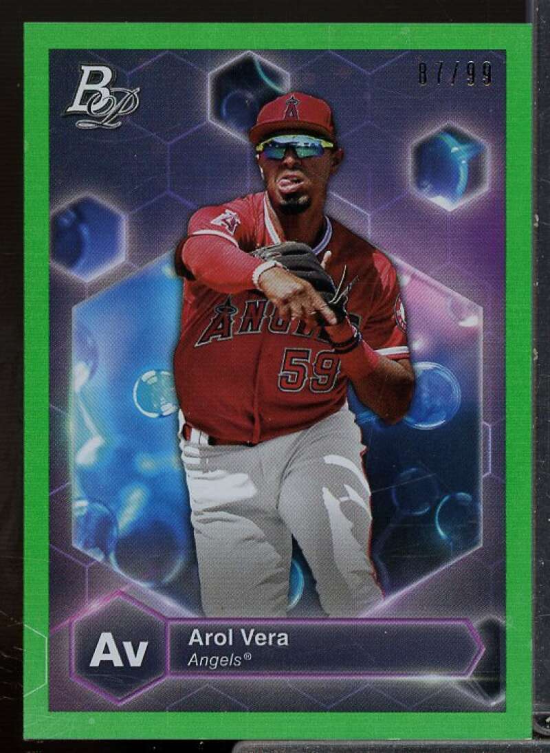 Arol Vera Rookie Card 2022 Bowman Platinum Precious Elements Green #PE28  Image 1