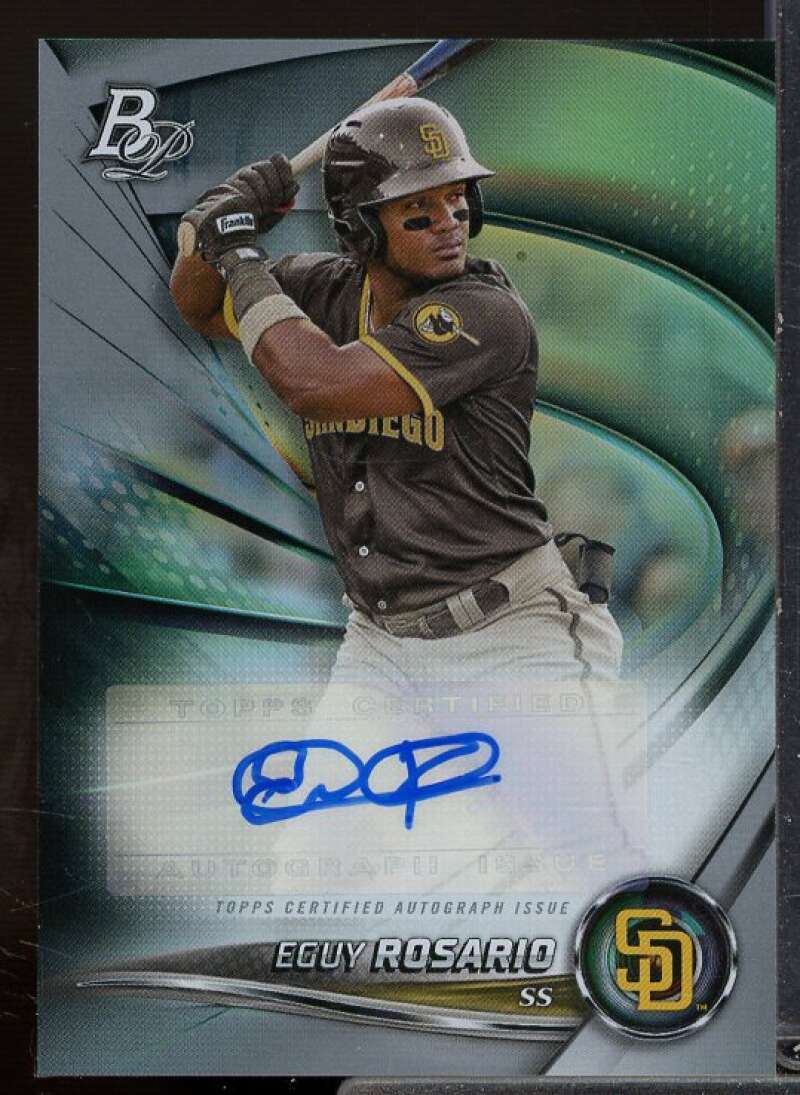 Eguy Rosario Rookie Card 2022 Bowman Platinum Top Prospects Autographs #TOP12  Image 1