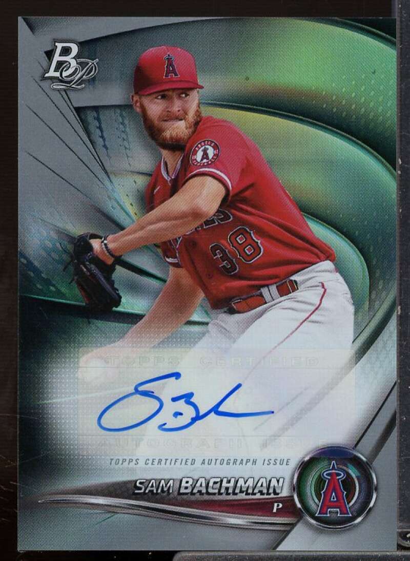 Sam Bachman Rookie Card 2022 Bowman Platinum Top Prospects Autographs #TOP8  Image 1