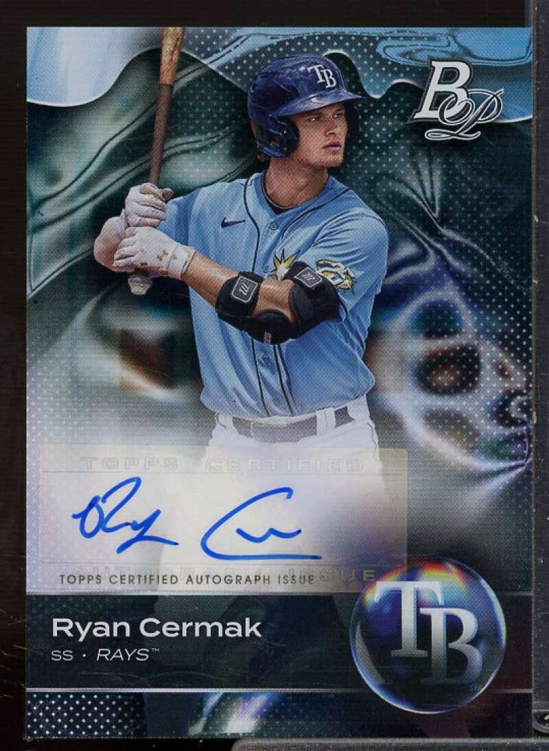 Ryan Cermak Rookie Card 2023 Bowman Platinum Top Prospects Autographs #TOP74  Image 1