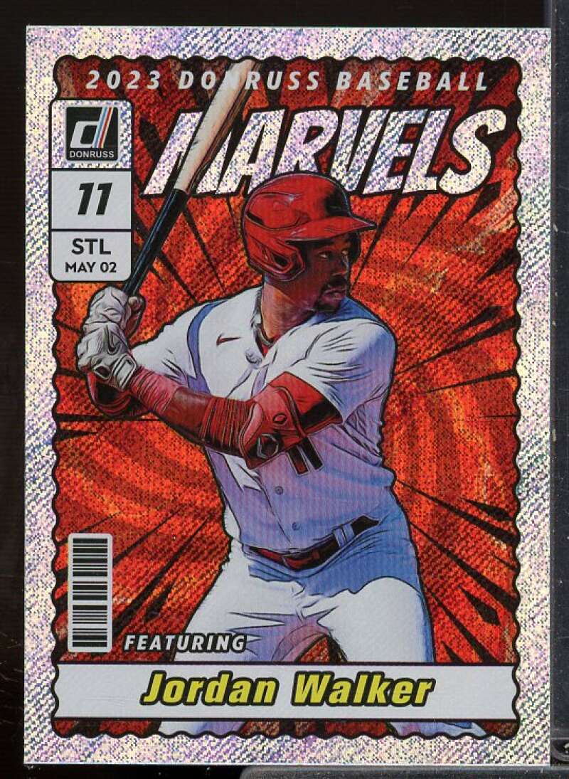 Jordan Walker Rookie Card 2023 Donruss Marvels Vector #2  Image 1