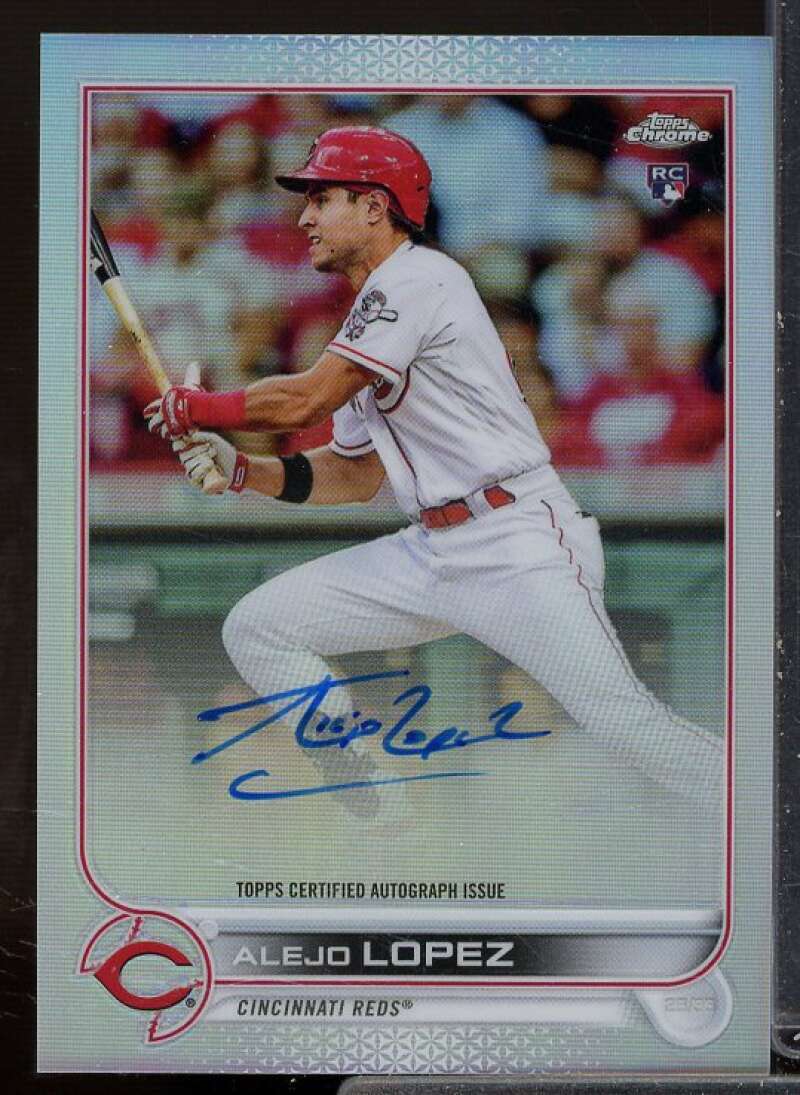 Alejo Lopez Rookie Card 2022 Topps Chrome Rookie Autographs Refractors #RAAL  Image 1