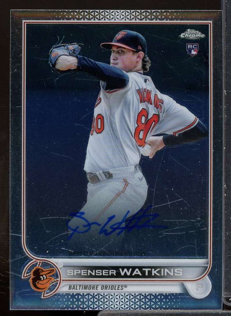 Spenser Watkins Rookie Card 2022 Topps Chrome Rookie Autographs #RASW  Image 1