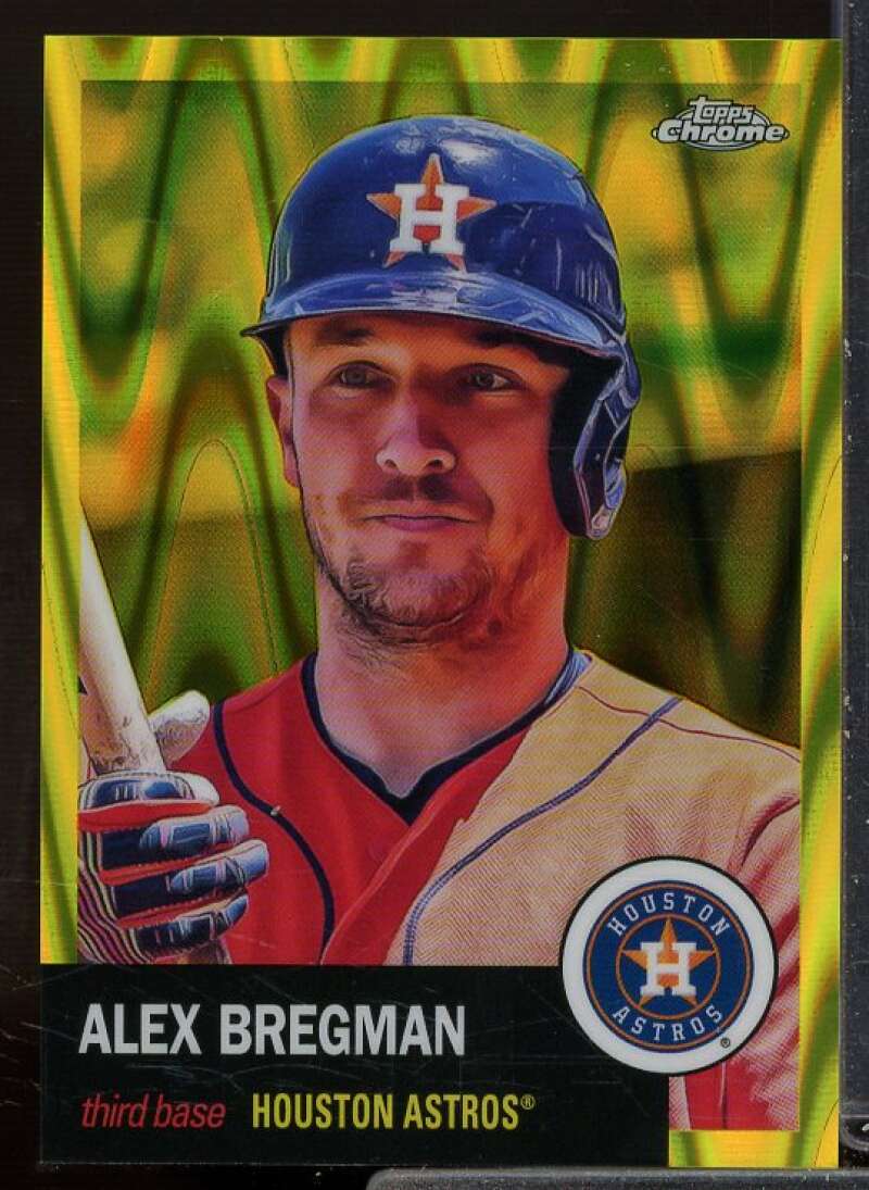 Bregman 2022 Topps Chrome Platinum Anniversary Yellow RayWave Refractors #361  Image 1