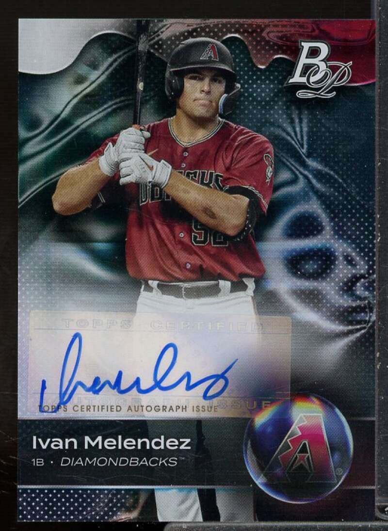 Ivan Melendez Rookie Card 2023 Bowman Platinum Top Prospects Autographs #TOP85  Image 1