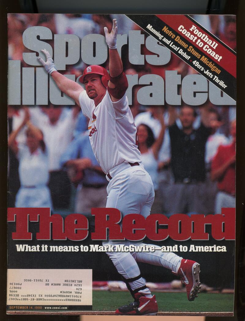 Sports Illustrated Magazine September 14 1998 Mark McGwire Cardinals Image 1