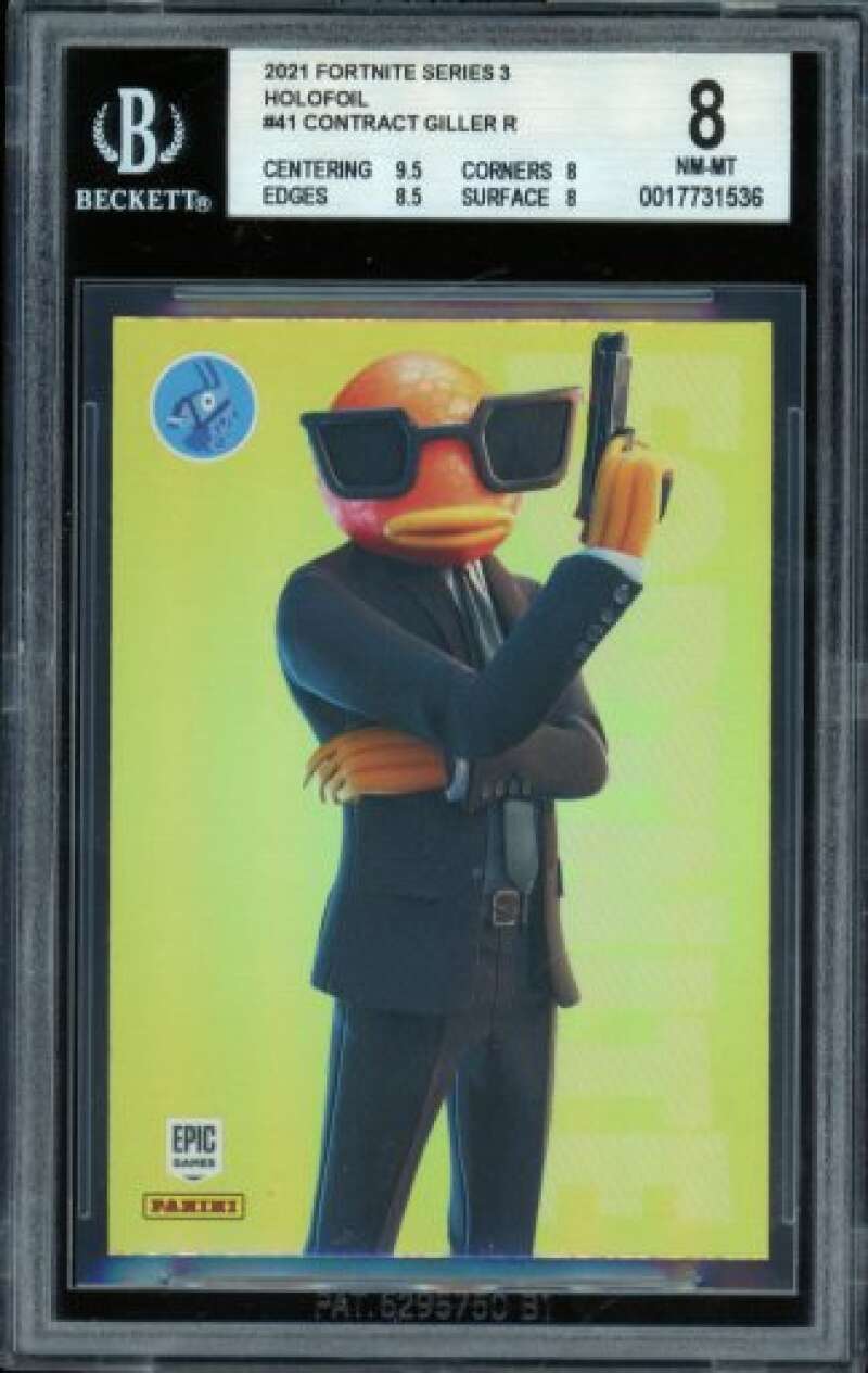 Contract Giller Card 2021 Fortnite USA Series 3 Holofoil #41 BGS 8 Image 1